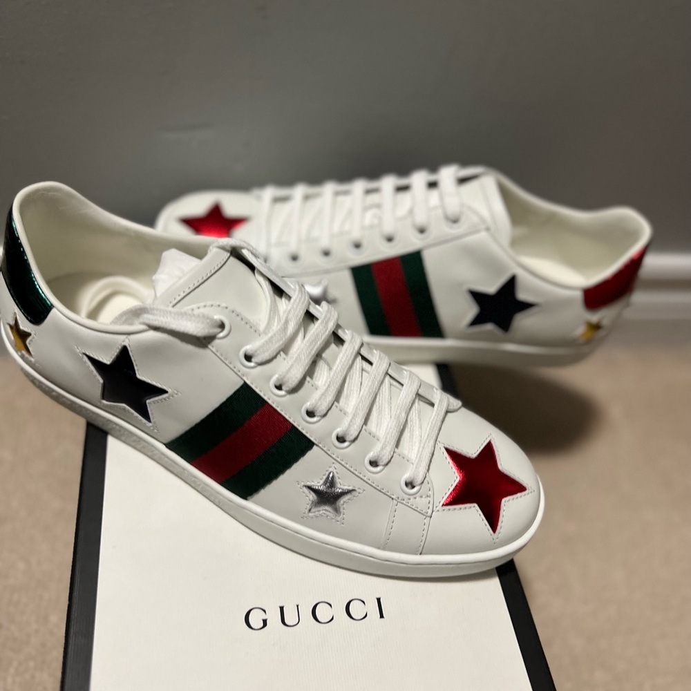 Gucci Ace Sneakers with Stars